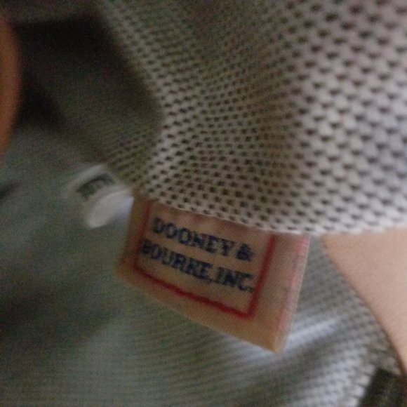 Dooney & Bourke Canvas Monogram Bucket Bag Grey White Canvas Leather Tote - Picture 9 of 10